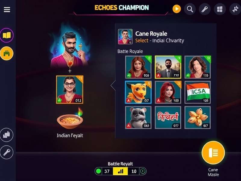 Echoes Champion gameplay screenshot showing battle royale action